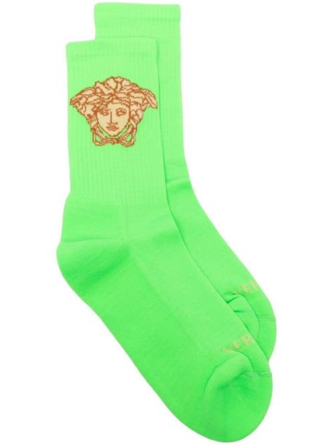 men versace socks|Versace medusa socks.